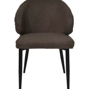 Eetkamerstoel Yuna espresso teddy | set van 2