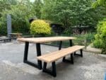 Douglas tuintafel Olena met stalen poten