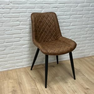 Eetkamerstoel Caner microvezel cognac