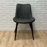 Eetkamerstoel Caner antraciet microvezel