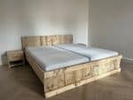 Steigerhouten tweepersoons bed Tycho