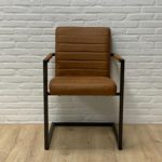 Eetkamerstoel Rais microvezel cognac
