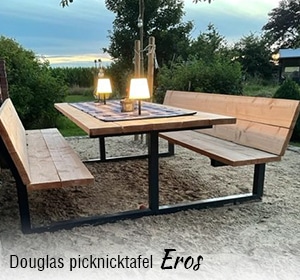 Douglas houten Picknicktafel Eros