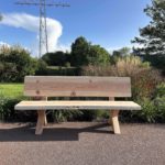 Douglashouten boomstam bank met rugleuning Teun