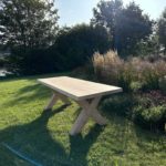 Douglas tuintafel Willem met robuuste kruispoten