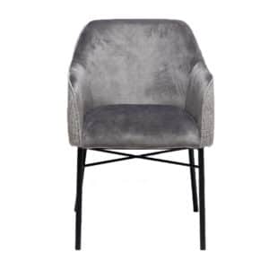 Stoel Chicago grijs velvet