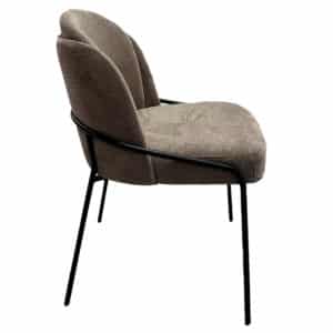 Stoel Fjord stof bruin