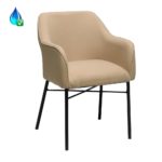 Stoel Vanja polyester taupe