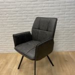 Eetkamerstoel Maddie microvezel grijs