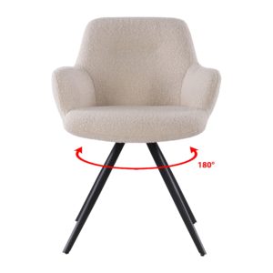 Stoel Doreen boucle beige | set van 2