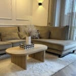 Eikenhouten salontafel Kelsey met ovaal blad