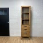 Mangohouten retro kast Timmy met lades en deur