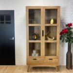 Mangohouten kast Edam met retro look