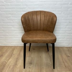 Stoel Narvik cognac microvezel