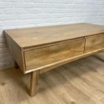 Mangohouten salontafel Nila met lades