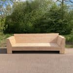 Douglashouten tuinbank Iris met schuine armleuningen