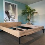 Eikenhouten bed Lean