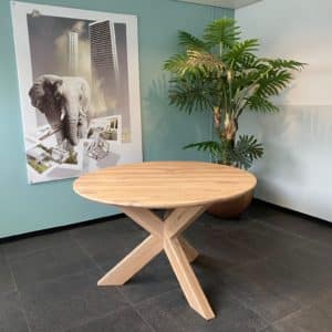 Eikenhouten ronde tafel Quinn