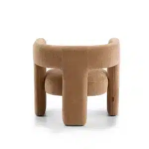 Fauteuil Bibi chenille terracotta