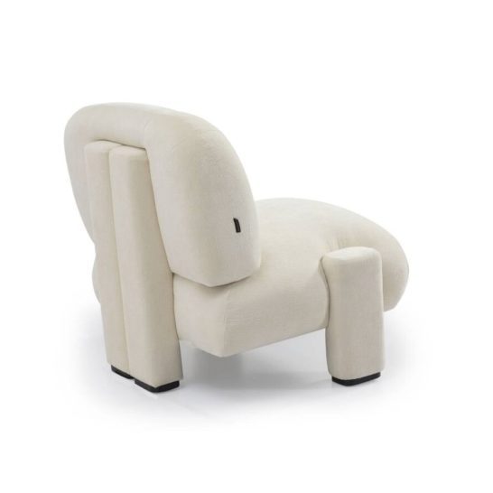 Fauteuil Louise chenille off white