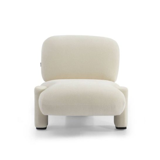 Fauteuil Louise chenille off white