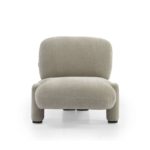 Fauteuil Louise chenille taupe