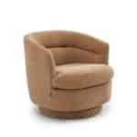 Fauteuil Valerie draaibaar chenille terracotta