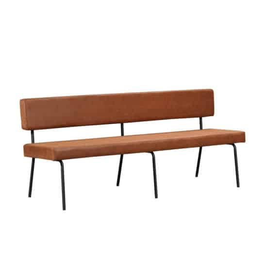 Eetkamerbank Espen cognac eco-leer 190 cm