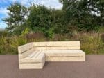 Steigerhouten loungebank Loren