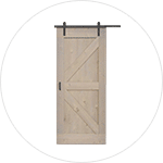 Loftdeur van steigerhout