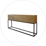 Eikenhouten sidetables