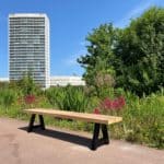 Irokohouten tuinbankje Marco