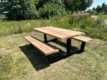 Iroko houten picknicktafel Leor