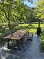 Irokohouten tuintafel Tjerk