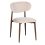 Japandi stoel creme met hout