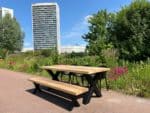 Iroko houten tuintafel Tjarda