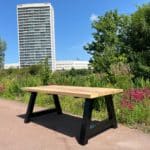 Irokohouten tuintafel Tjerk