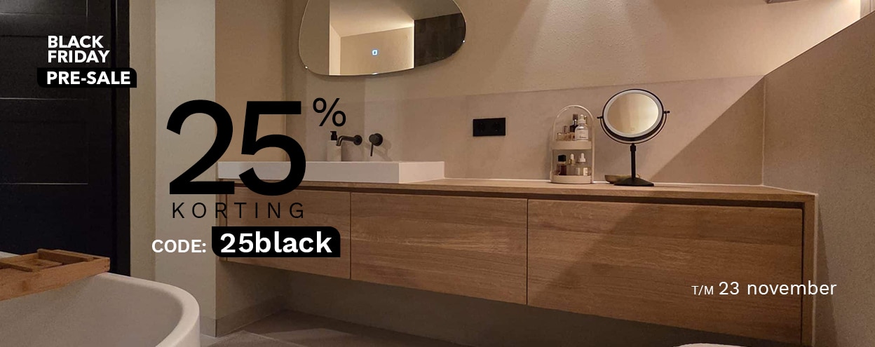 25% korting op alles