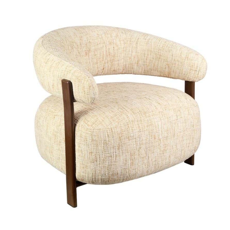 Fauteuil Grace chenille beige Fauteuil Grace chenille beige