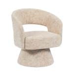 Fauteuil Josh draaibaar chenille beige