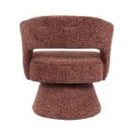Fauteuil Josh draaibaar chenille koper