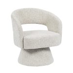 Fauteuil Josh draaibaar chenille taupe