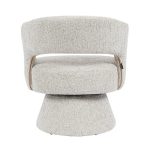 Fauteuil Josh draaibaar chenille taupe