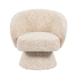 Fauteuil Lenn draaibaar chenille beige