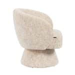 Fauteuil Lenn draaibaar chenille beige