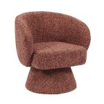 Fauteuil Lenn draaibaar chenille koper