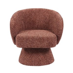 Fauteuil Lenn draaibaar chenille koper