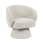 Fauteuil Lenn draaibaar chenille taupe