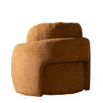 Fauteuil Nino terracotta polyester stof