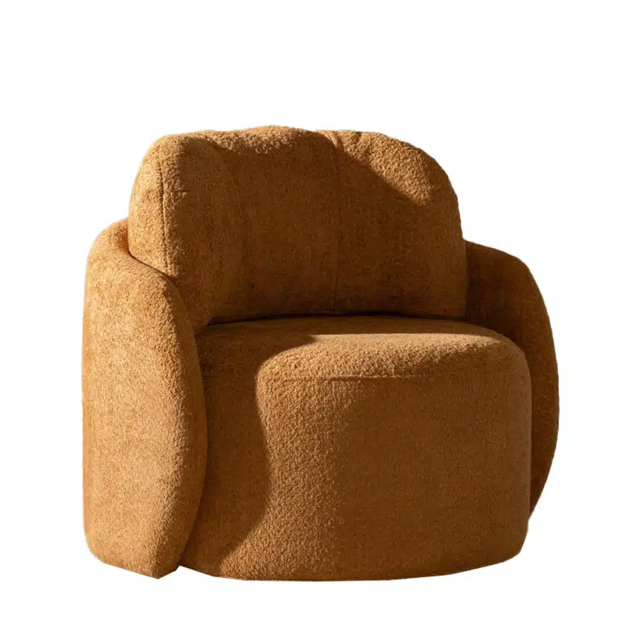 Fauteuil Nino terracotta polyester stof Fauteuil Nino terracotta polyester stof